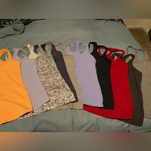 10 lululemon bundle of tank tops!
